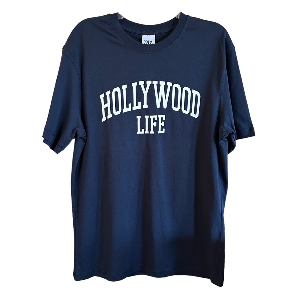 ZARA Hollywood Life Graphic Tee - Medium